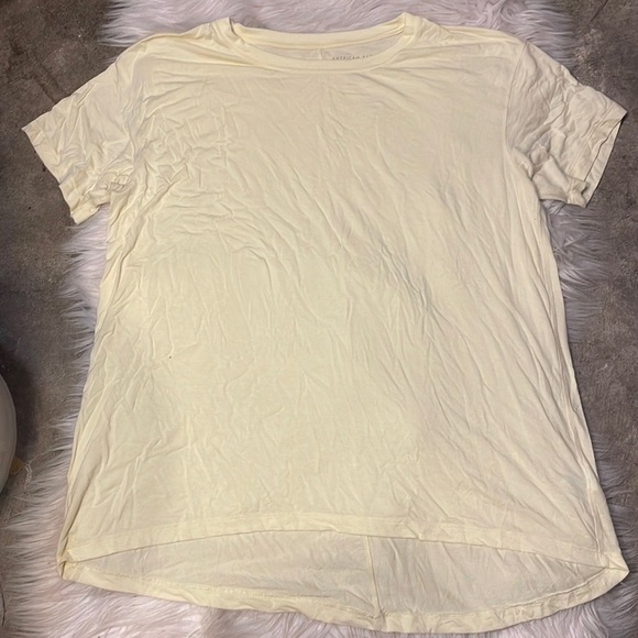 AMERICAN Eagle Soft & Sexy Yellow Short Sleeve Shirt - Picture 1 of 6